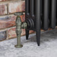 Abbey Manual Radiator Valve Angled - Old English Brass
