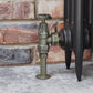 Abbey Manual Radiator Valve Angled - Old English Brass