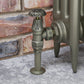 Abbey Manual Radiator Valve Angled - Old English Brass