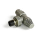 Abbey Thermostatic Radiator Valve Angled - Old English Brass
