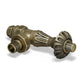 Abbey Thermostatic Radiator Valve Angled - Old English Brass