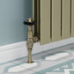 Admiral Thermostatic Radiator Valve Angled - Antique Brass