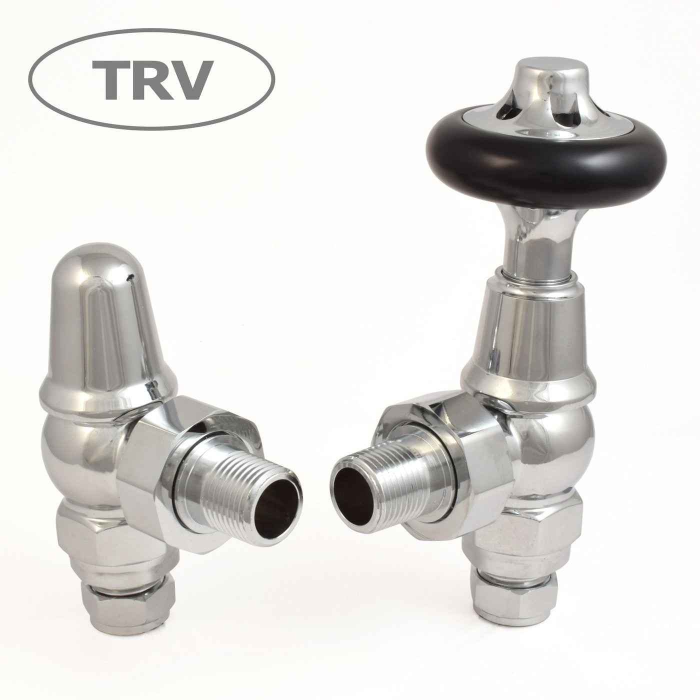 Admiral Thermostatic Radiator Valve Angled - Chrome