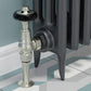 Admiral Thermostatic Radiator Valve Angled - Satin Brushed Nickel