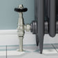 Admiral Thermostatic Radiator Valve Angled - Satin Brushed Nickel