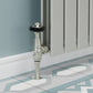 Admiral Thermostatic Radiator Valve Angled - Satin Brushed Nickel