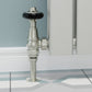 Admiral Thermostatic Radiator Valve Angled - Satin Brushed Nickel