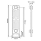 Edwardian 4 Column Cast Aluminium Radiator - 650 Tall - Various Colours - Various Sizes
