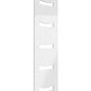 Ancora Vertical Heated Towel Radiator - 1800mm x 490mm - White