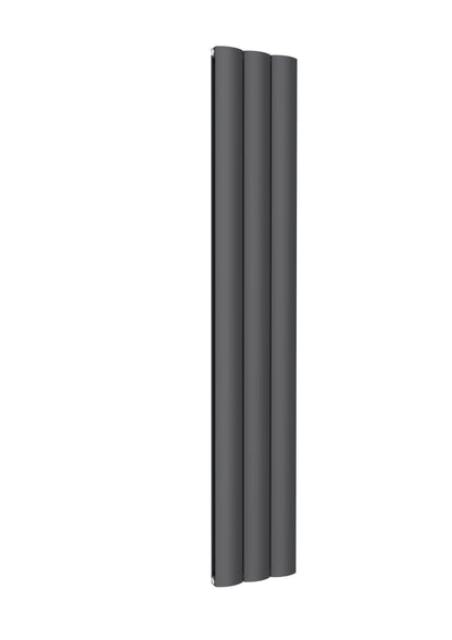 Belva Vertical Double Aluminium Radiator - 1800mm Tall - Anthracite - Various Sizes