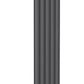 Belva Vertical Single Aluminium Radiator - 1800mm Tall - Anthracite - Various Sizes