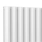 Belva Vertical Double Aluminium Radiator - 1800mm Tall - White - Various Sizes