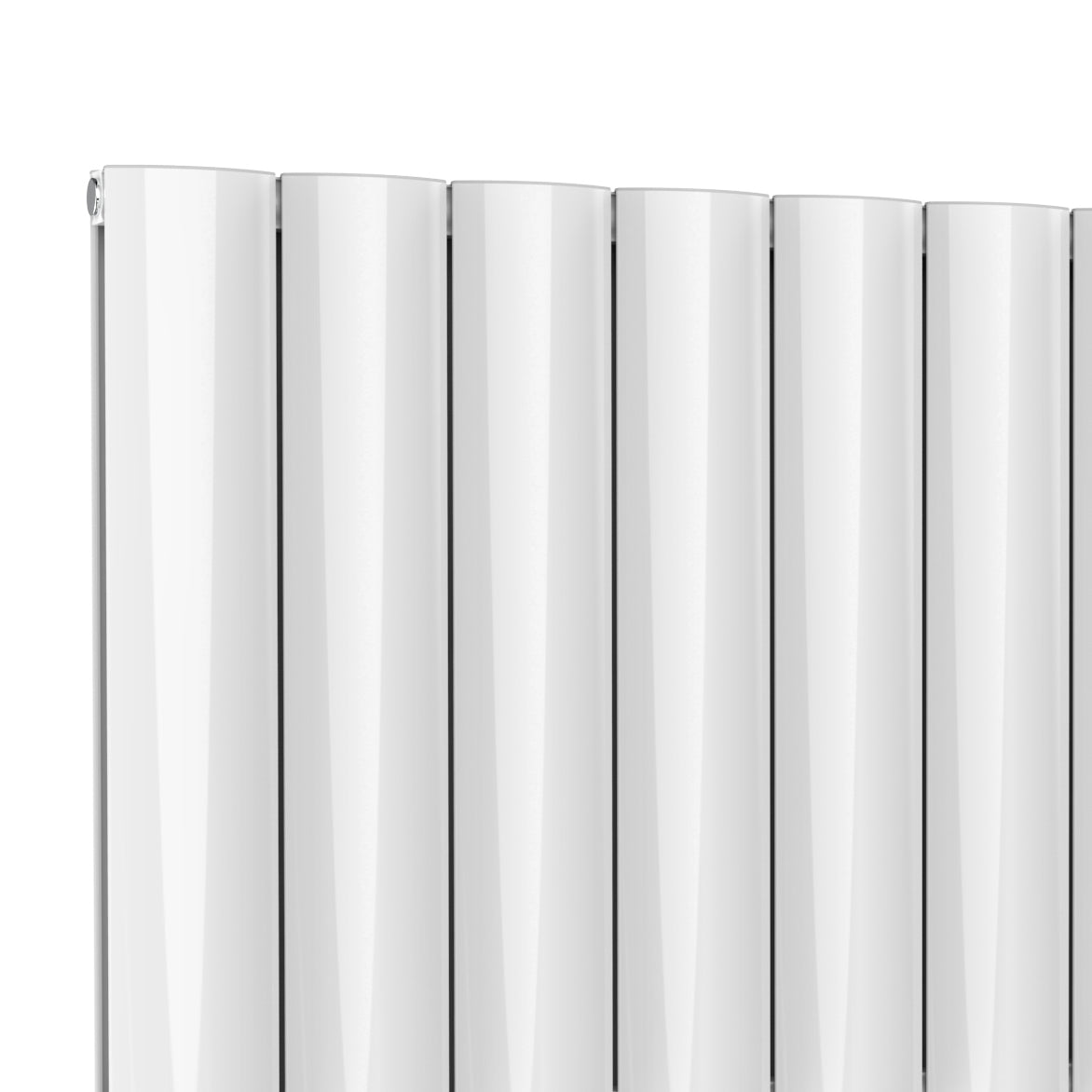 Belva Vertical Double Aluminium Radiator - 1800mm Tall - White - Various Sizes