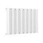 Belva Horizontal Single Aluminium Radiator - 600mm Tall - White - Various Sizes