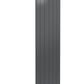 Kamari Vertical Single Aluminium Radiator - 1800mm Tall - Anthracite - Various Sizes