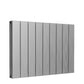 Casina Horizontal Double Aluminium Radiator - 600mm Tall - Satin Finish - Various Sizes