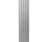 Casina Vertical Single Aluminium Radiator - 1800mm Tall - Satin Finish - Various Sizes