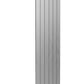 Casina Vertical Single Aluminium Radiator - 1800mm Tall - Satin Finish - Various Sizes