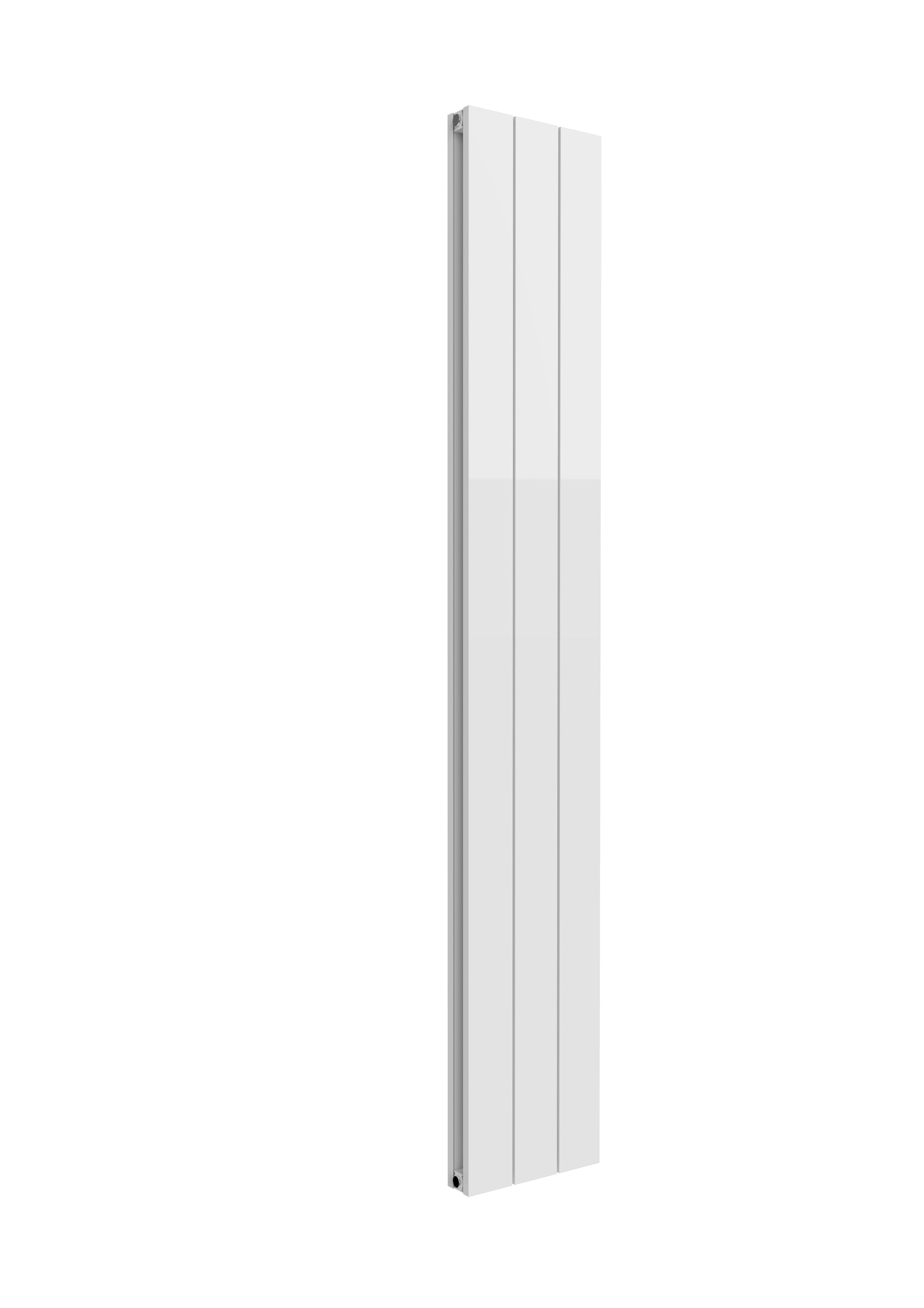 Kamari Vertical Double Aluminium Radiator 1800mm Tall White Vari