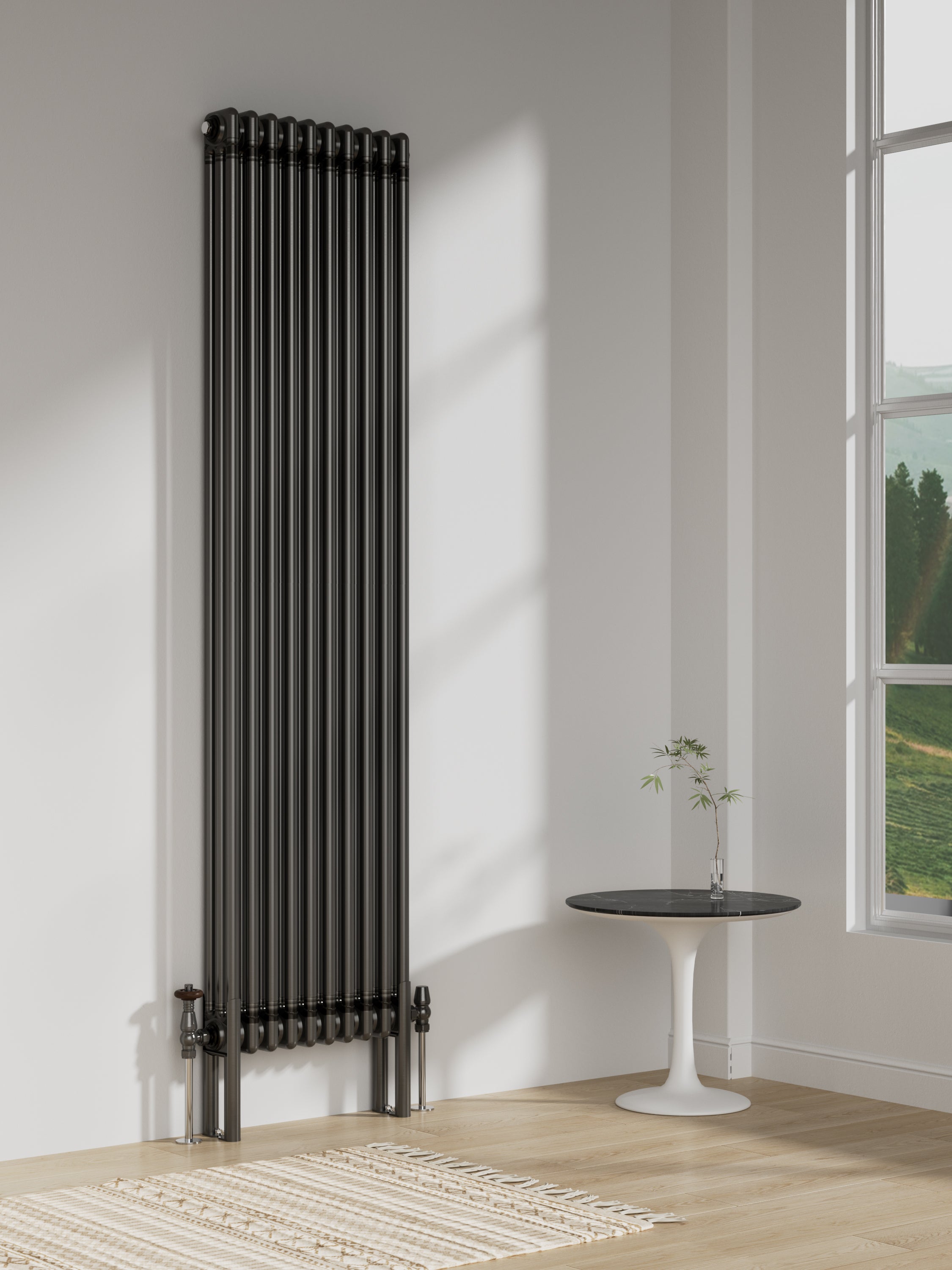 Kolom Radiators Kolom Vertical Three Column Radiator - Various Sizes - Raw Metal – The ...