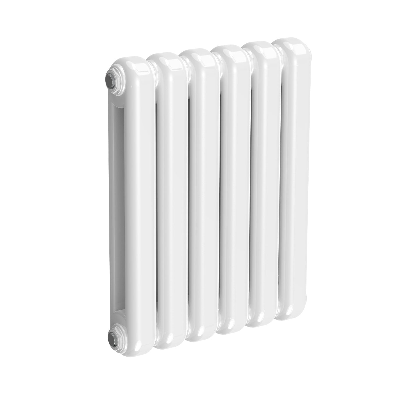 Coneva Horizontal Column Radiator - 550mm Tall - White - Various Sizes