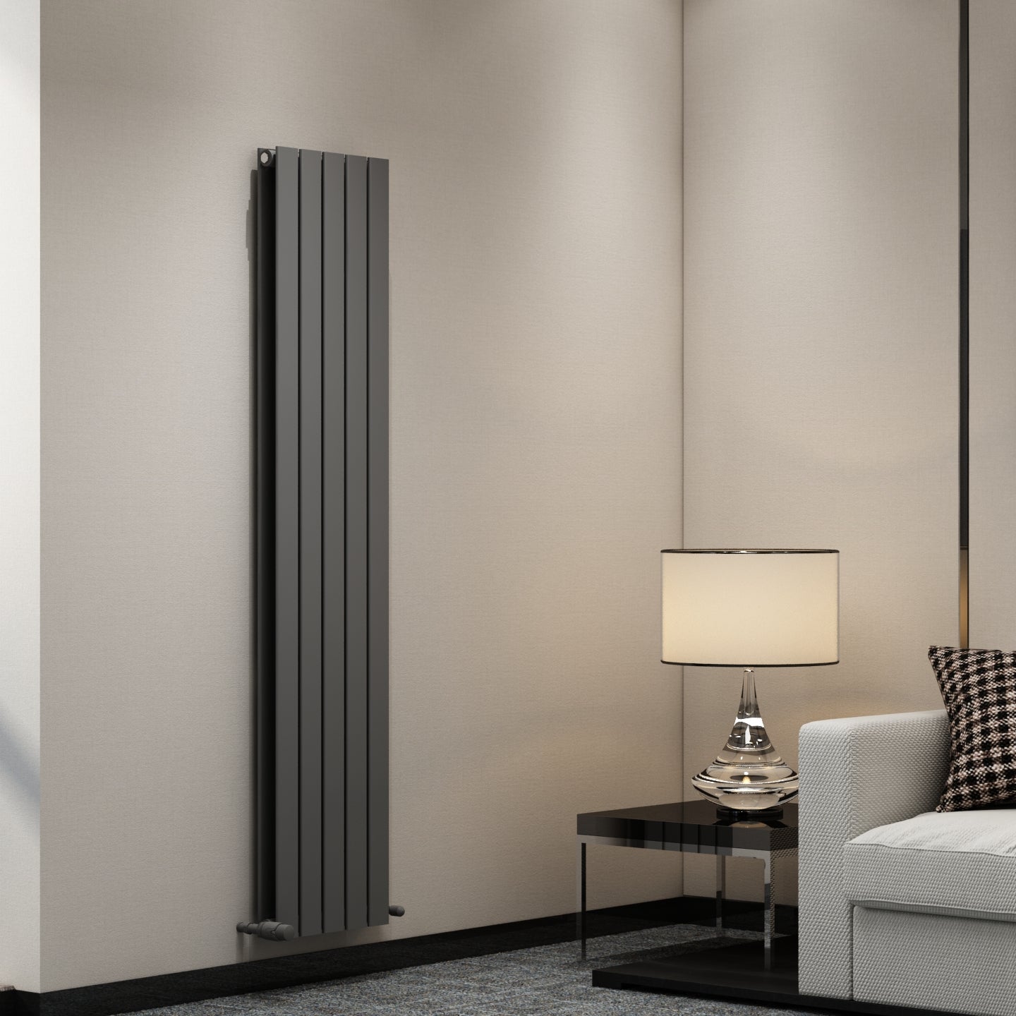Consol Vertical Double Radiator - Various Sizes - Anthracite