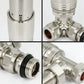 Classic Thermostatic Radiator Valve - Angled - Satin