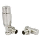 Classic Thermostatic Radiator Valve - Angled - Satin