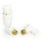 Classic Thermostatic Radiator Valve - Angled - White
