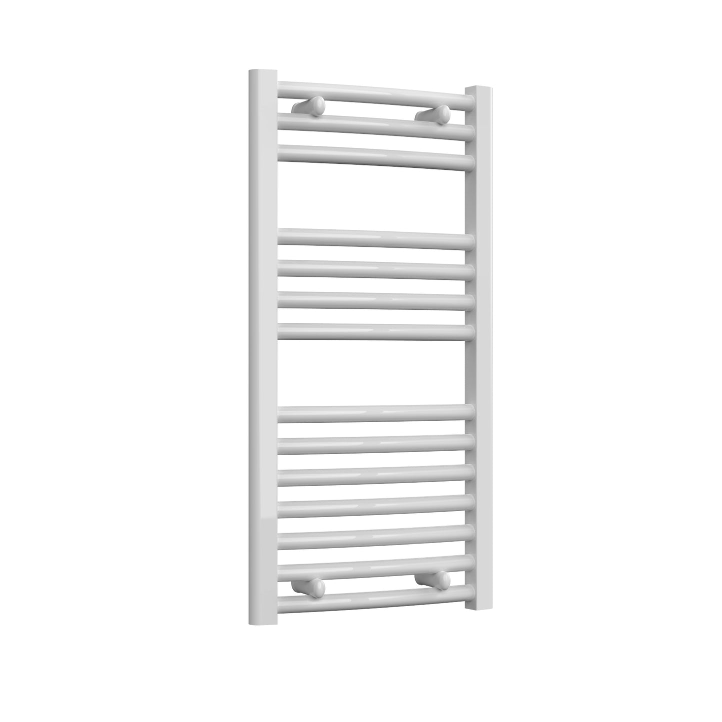 Diva Curved Heated Towel Rail -Various Sizes - White