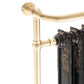 Rococo Cast Iron Decorative Towel Rail - 963 x 673 - Brushed Brass Frame - Various Colours