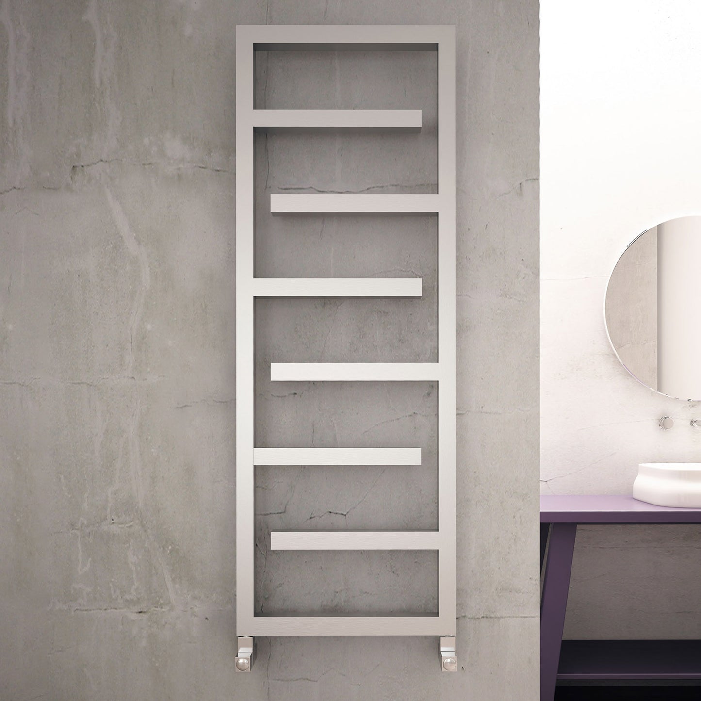Eclipse Stainless Steel Heated Towel Rail - Various Colours + Sizes