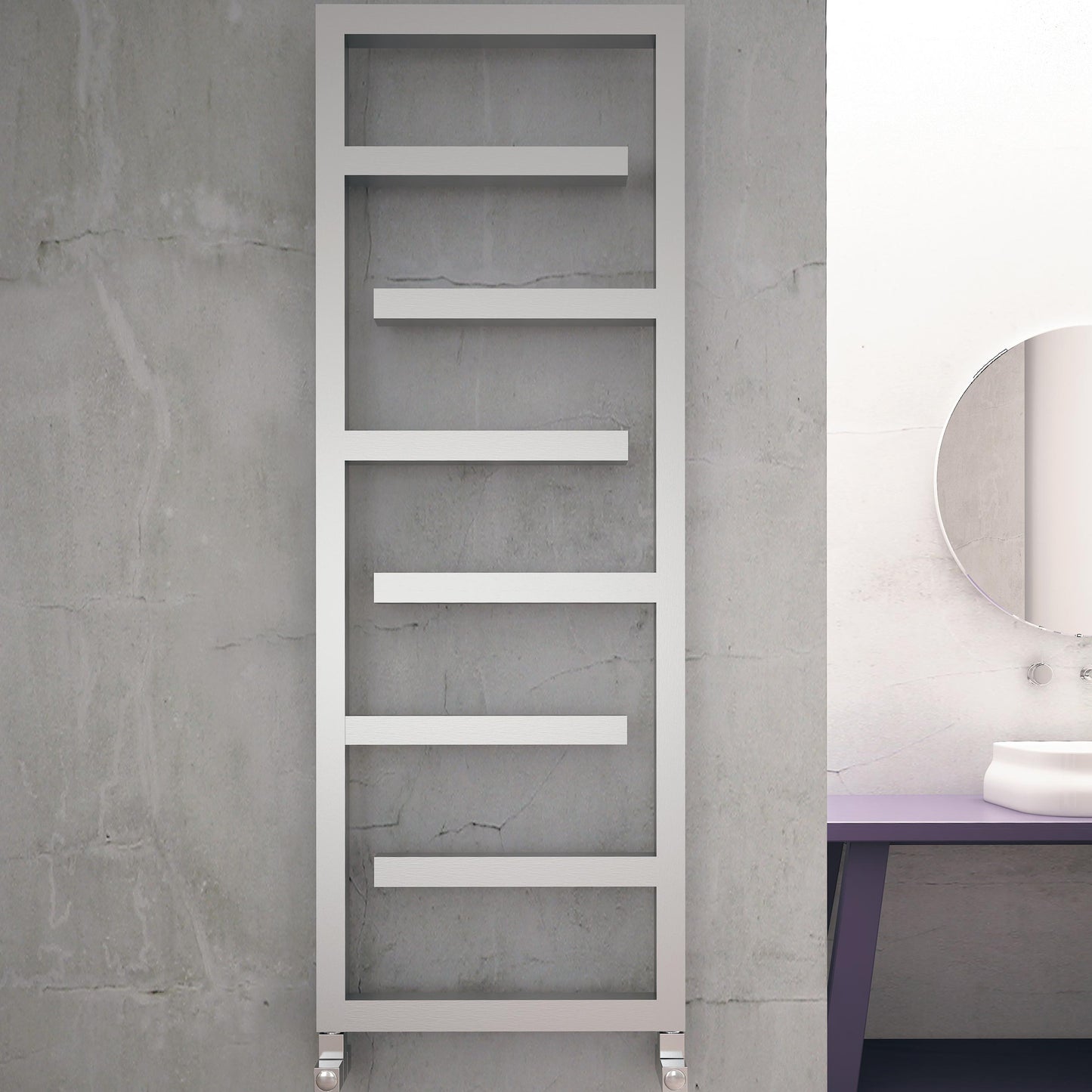 Eclipse Stainless Steel Heated Towel Rail - Various Colours + Sizes