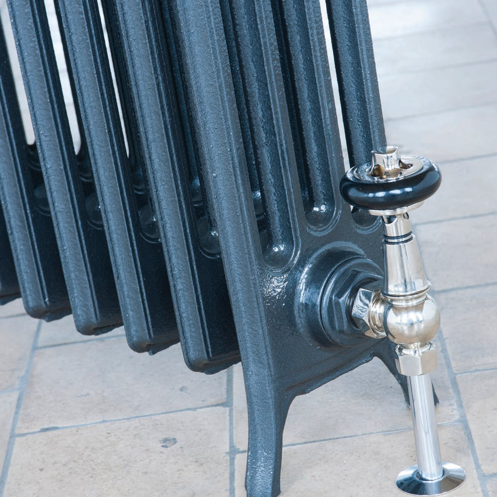 4 Line Radiator Edwardian 4 Column Cast Iron Radiator - 480 Tall - Various Colours + S ...