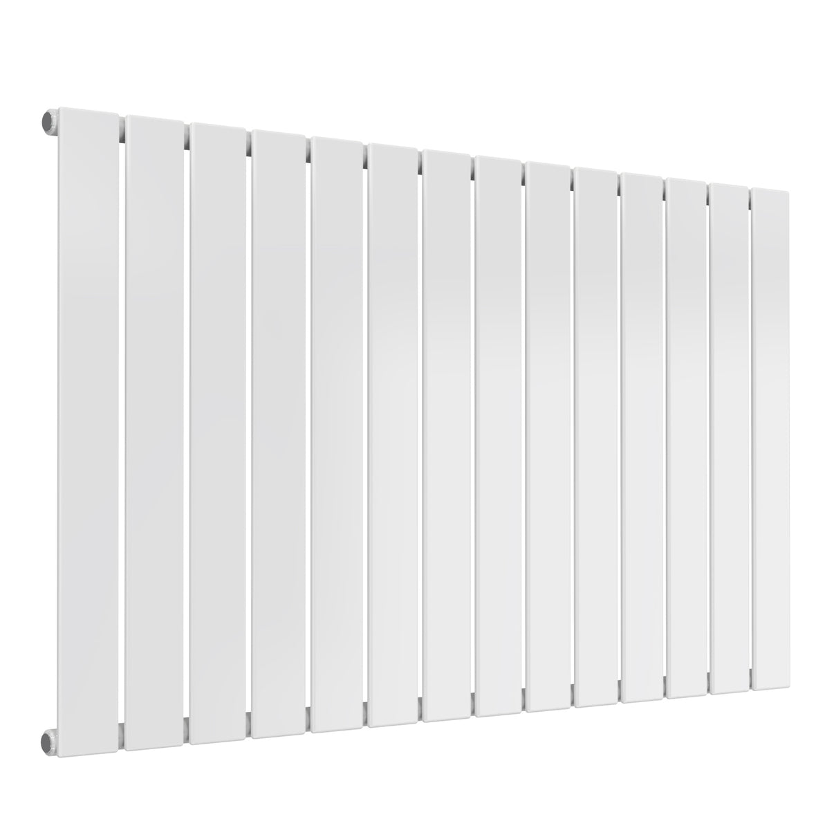 Flat Horizontal Single Radiator 600mm Tall White Various Sizes