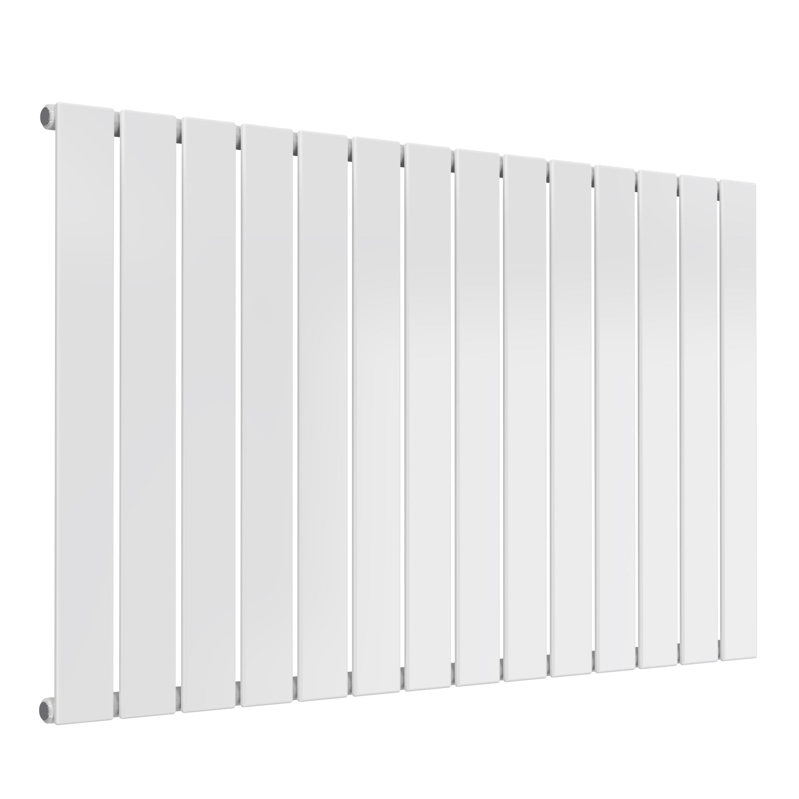 Flat Horizontal Single Radiator 600mm Tall White Various Sizes