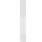 Flat Vertical Single Radiator - Various Sizes - White