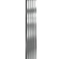 Flox Vertical Double Radiator - 1800mm Tall - Polished Stainless Steel - Various Sizes