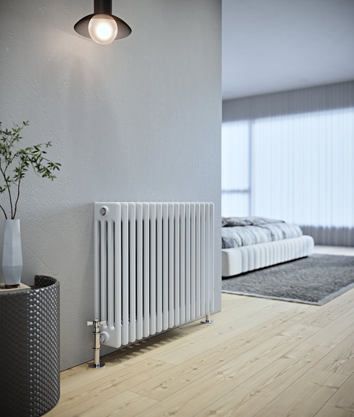 Kolom Radiators Kolom Horizontal Four Column Radiator - Various Sizes - White – The ...