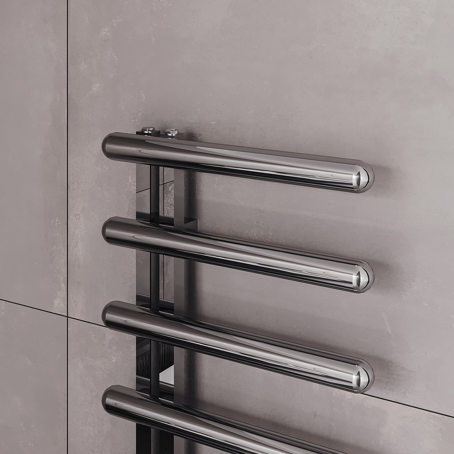 Ivor Stainless Steel Heated Towel Rail - Various Colours + Sizes