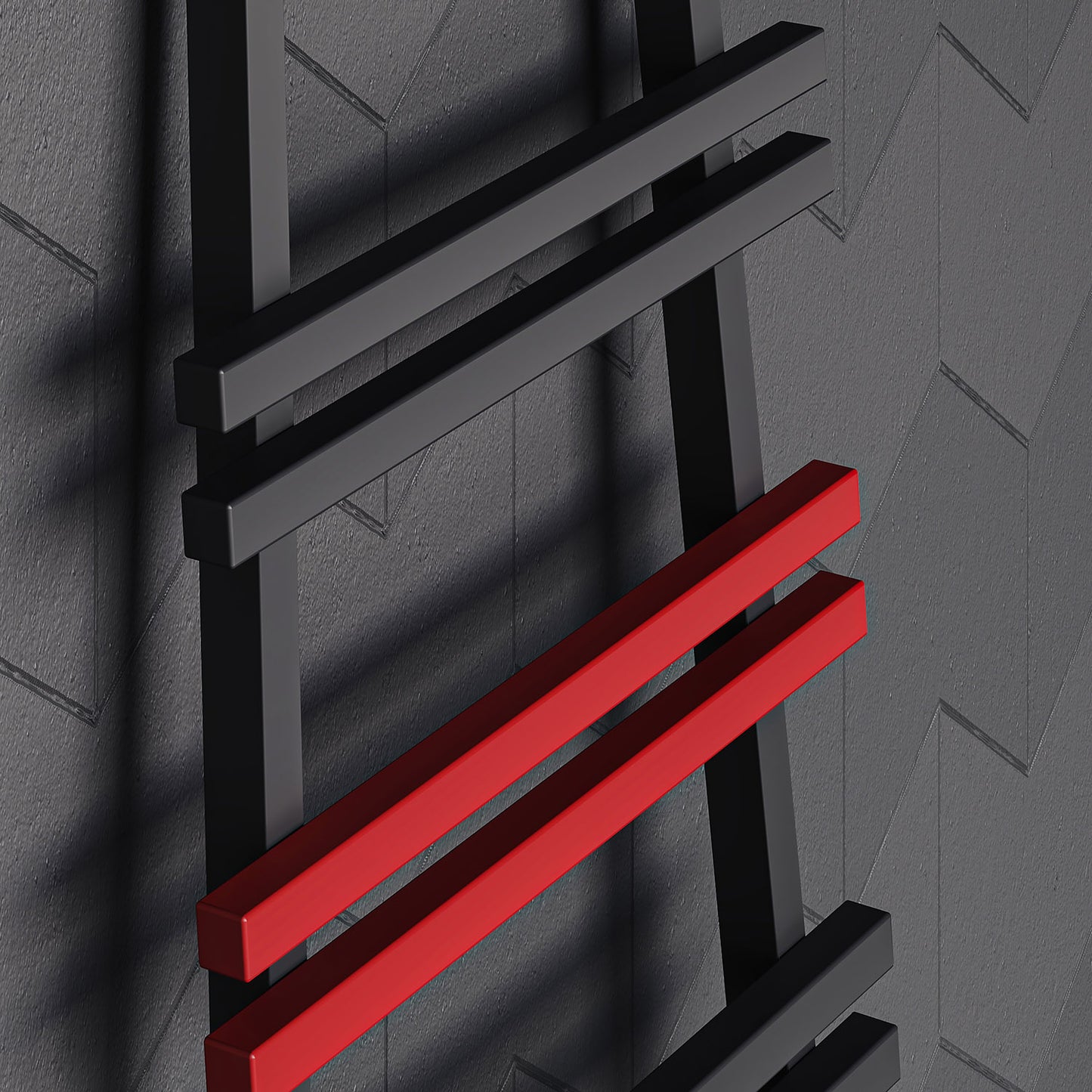 Jacobs F Aluminium Ladder Towel Rail - 2000mm x 535mm - Various Colours
