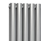 Nerox Vertical Double Radiator - 1800mm Tall - Satin Finish - Various Sizes