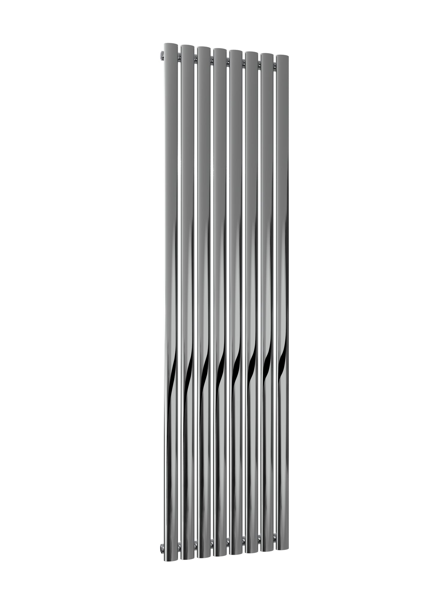 Nerox Vertical Single Radiator - 1800mm Tall - Polished Stainless Steel - Various Sizes