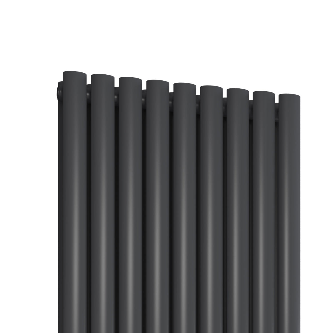 Neval Vertical Double Aluminium Radiator - 1800mm Tall - Anthracite - Various Sizes