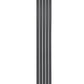 Neval Vertical Single Aluminium Radiator - 1800mm Tall - Anthracite - Various Sizes