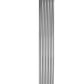 Neval Vertical Double Aluminium Radiator - 1800mm Tall - Polished Aluminium - Various Sizes