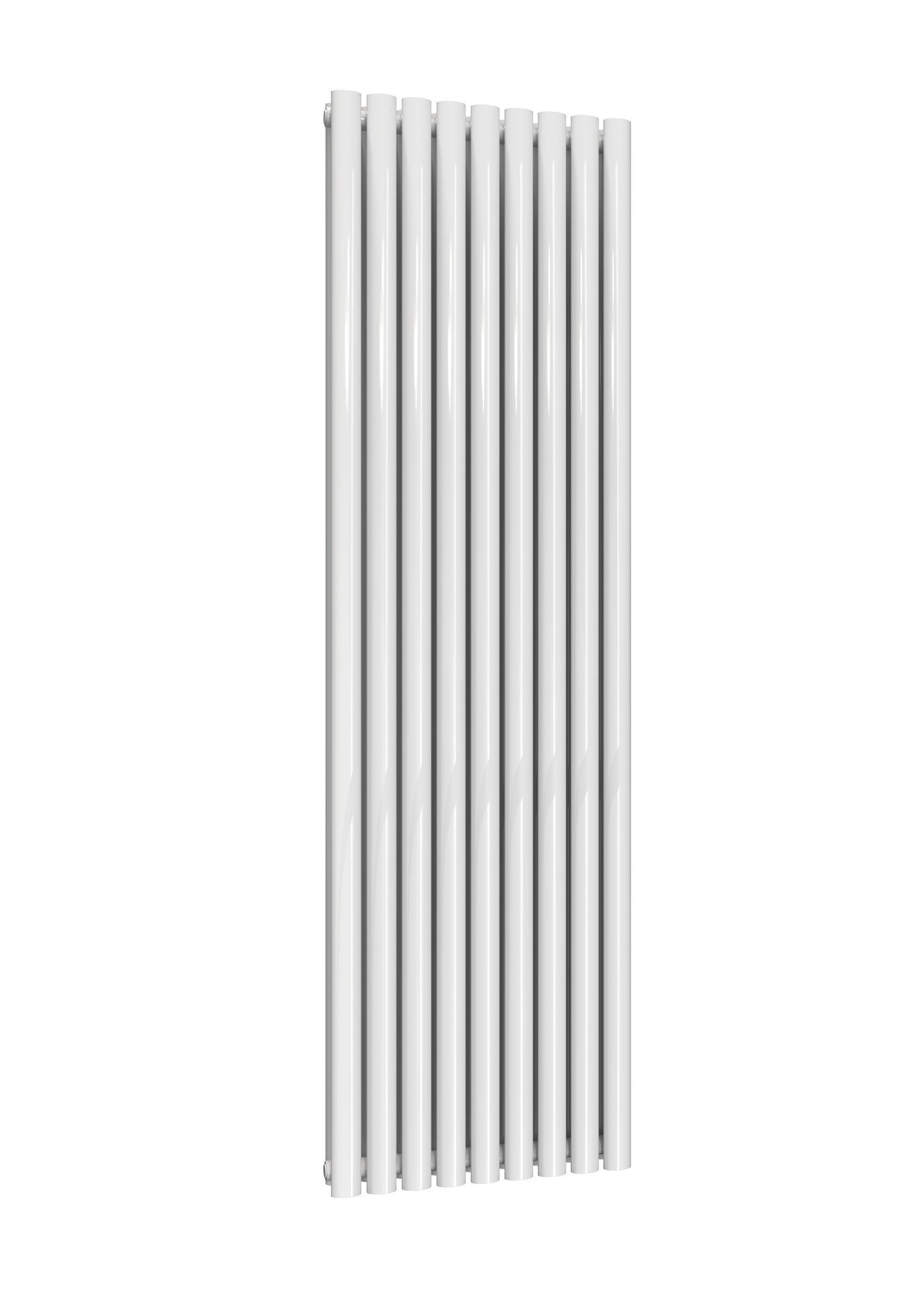 Neval Vertical Double Aluminium Radiator - 1800mm Tall - White - Various Sizes