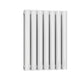 Neval Horizontal Double Aluminium Radiator - 600mm Tall - White - Various Sizes