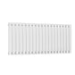 Neval Horizontal Single Aluminium Radiator - 600mm Tall - White - Various Sizes