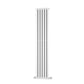 Ovale Vertical Single Column Radiator - Various Sizes - White